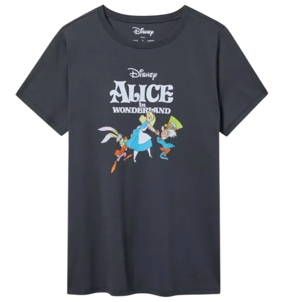 Torrid Alice in Wonderland Classic Cotton Crew Tee Size 1